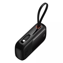 Baseus Powerbank Baseus Qpow Pro+ 20000mAh 22.5W z wbudowanym kablem USB-C i wyświetlaczem - czarny