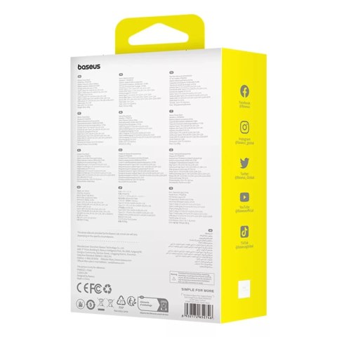 Baseus Powerbank Baseus Qpow Pro+ 20000mAh 22.5W z wbudowanym kablem USB-C i wyświetlaczem - czarny Baseus Powerbank Baseus Qpow Pro+ 20000mAh 22.5W z wbudowanym kablem USB-C i wyświetlaczem - czarny
