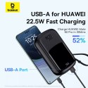 Baseus Powerbank Baseus Qpow Pro+ 20000mAh 22.5W z wbudowanym kablem USB-C i wyświetlaczem - czarny