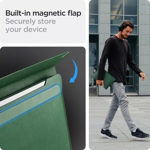 Spigen Etui na laptop pokrowiec Spigen Valentinus Sleeve Laptop 13-14 Jeju Green Spigen Etui na laptop pokrowiec Spigen Valentinus Sleeve Laptop 13-14 Jeju Green