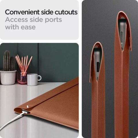 Spigen Etui na laptop pokrowiec Spigen Valentinus Sleeve Laptop 15-16 Classic Brown Spigen Etui na laptop pokrowiec Spigen Valentinus Sleeve Laptop 15-16 Classic Brown
