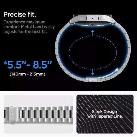 Spigen Pasek bransoleta Spigen Modern Fit Band do Samsung Galaxy Watch 6 (44 mm) Silver Spigen Pasek bransoleta Spigen Modern Fit Band do Samsung Galaxy Watch 6 (44 mm) Silver