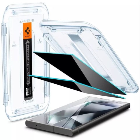 Spigen Szkło hartowane Spigen Glas.tR "Ez Fit" 2-pack do Samsung Galaxy S24 Ultra Privacy Spigen Szkło hartowane Spigen Glas.tR "Ez Fit" 2-pack do Samsung Galaxy S24 Ultra Privacy