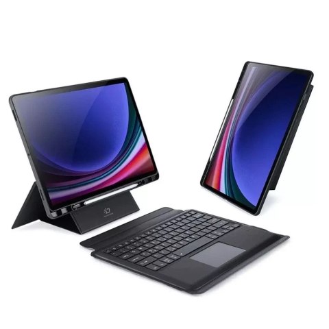 Dux Ducis Etui Dux Ducis DK składane z klawiaturą bezprzewodową do Samsung Galaxy Tab S9 Plus czarne Dux Ducis Etui Dux Ducis DK składane z klawiaturą bezprzewodową do Samsung Galaxy Tab S9 Plus czarne