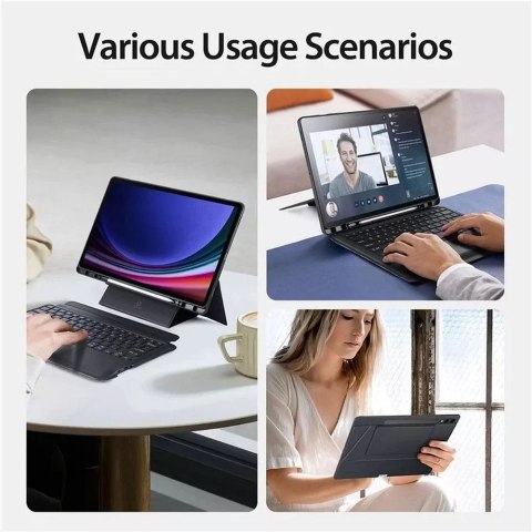 Dux Ducis Etui Dux Ducis DK składane z klawiaturą bezprzewodową do Samsung Galaxy Tab S9 Plus czarne Dux Ducis Etui Dux Ducis DK składane z klawiaturą bezprzewodową do Samsung Galaxy Tab S9 Plus czarne