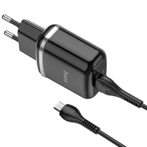 Hoco Ładowarka sieciowa HOCO USB A + kabel USB A do Micro USB QC3.0 3A 18W N3 czarna Hoco Ładowarka sieciowa HOCO USB A + kabel USB A do Micro USB QC3.0 3A 18W N3 czarna