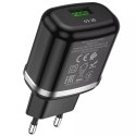 Hoco Ładowarka sieciowa HOCO USB A + kabel USB A do Micro USB QC3.0 3A 18W N3 czarna