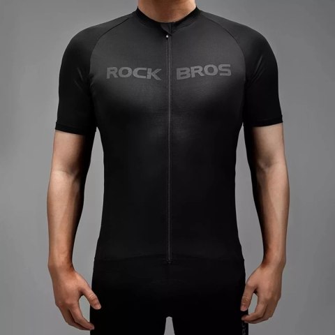 RockBros Koszulka rowerowa Rockbros 15120002002 z krótkim rękawem M - czarna RockBros Koszulka rowerowa Rockbros 15120002002 z krótkim rękawem M - czarna