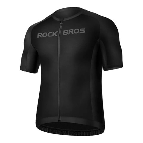 RockBros Koszulka rowerowa Rockbros 15120002004 z krótkim rękawem XL - czarna RockBros Koszulka rowerowa Rockbros 15120002004 z krótkim rękawem XL - czarna