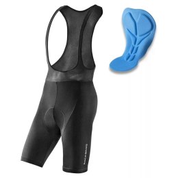 RockBros Spodenki rowerowe Rockbros RK2002M krótkie na szelkach z wkładką M - czarne