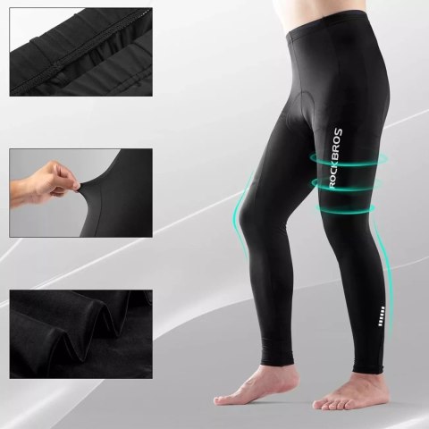 RockBros Spodnie kolarskie Rockbros RK2004XL oddychające z wkładką XL - czarne RockBros Spodnie kolarskie Rockbros RK2004XL oddychające z wkładką XL - czarne