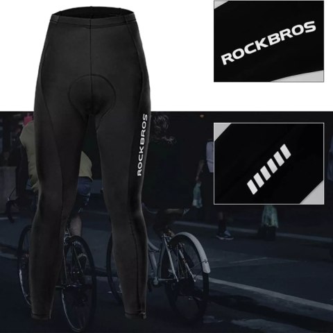 RockBros Spodnie kolarskie Rockbros RK2004L oddychające z wkładką L - czarne RockBros Spodnie kolarskie Rockbros RK2004L oddychające z wkładką L - czarne
