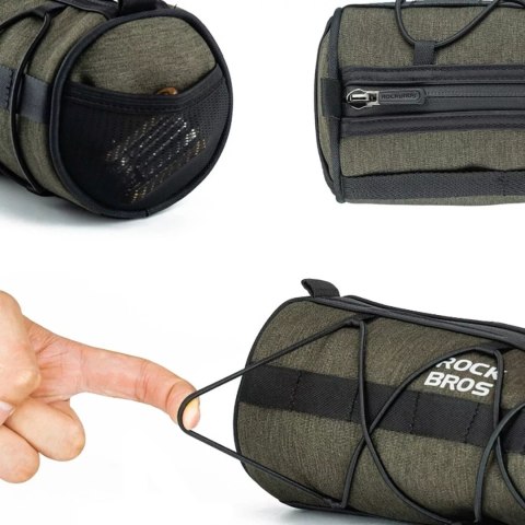 RockBros Torba Rockbros 30110049001 rowerowa na kierownicę 2 l - zielona RockBros Torba Rockbros 30110049001 rowerowa na kierownicę 2 l - zielona