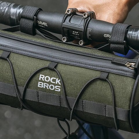 RockBros Torba Rockbros 30110049001 rowerowa na kierownicę 2 l - zielona RockBros Torba Rockbros 30110049001 rowerowa na kierownicę 2 l - zielona