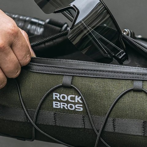 RockBros Torba Rockbros 30110049001 rowerowa na kierownicę 2 l - zielona RockBros Torba Rockbros 30110049001 rowerowa na kierownicę 2 l - zielona