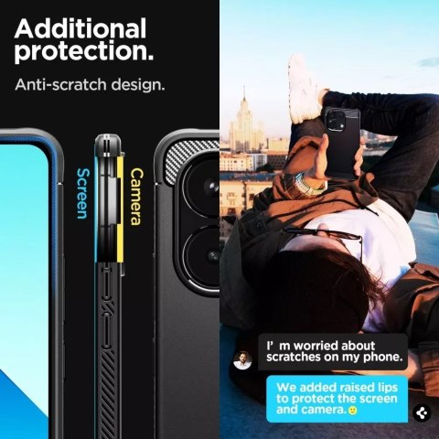 Spigen Etui Spigen Rugged Armor do Xiaomi Redmi Note 13 4G / LTE Matte Black Spigen Etui Spigen Rugged Armor do Xiaomi Redmi Note 13 4G / LTE Matte Black