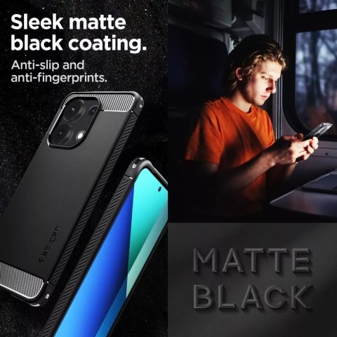 Spigen Etui Spigen Rugged Armor do Xiaomi Redmi Note 13 4G / LTE Matte Black Spigen Etui Spigen Rugged Armor do Xiaomi Redmi Note 13 4G / LTE Matte Black