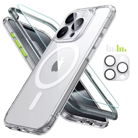 ESR Etui ESR Classic Pro Set Halolock Magsafe do Apple iPhone 15 Pro Clear ESR Etui ESR Classic Pro Set Halolock Magsafe do Apple iPhone 15 Pro Clear