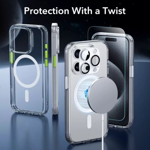 ESR Etui ESR Classic Pro Set Halolock Magsafe do Apple iPhone 15 Pro Clear ESR Etui ESR Classic Pro Set Halolock Magsafe do Apple iPhone 15 Pro Clear