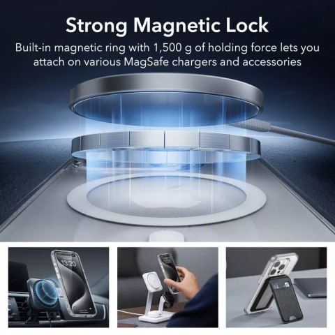 ESR Etui ESR Classic Pro Set Halolock Magsafe do Apple iPhone 15 Pro Clear ESR Etui ESR Classic Pro Set Halolock Magsafe do Apple iPhone 15 Pro Clear