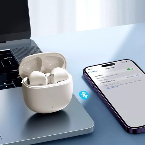 Joyroom Słuchawki bezprzewodowe TWS Joyroom Funpods Series JR-FB1 Bluetooth 5.3 - beżowe Joyroom Słuchawki bezprzewodowe TWS Joyroom Funpods Series JR-FB1 Bluetooth 5.3 - beżowe