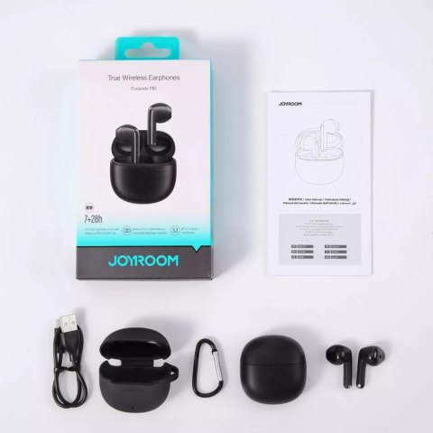 Joyroom Słuchawki bezprzewodowe TWS Joyroom Funpods Series JR-FB1 Bluetooth 5.3 - czarne Joyroom Słuchawki bezprzewodowe TWS Joyroom Funpods Series JR-FB1 Bluetooth 5.3 - czarne