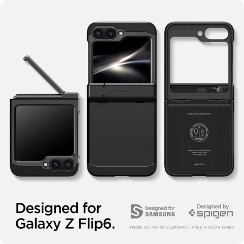 Spigen Etui Spigen Tough Armor Pro do Samsung Galaxy Z Flip 6 Black Spigen Etui Spigen Tough Armor Pro do Samsung Galaxy Z Flip 6 Black