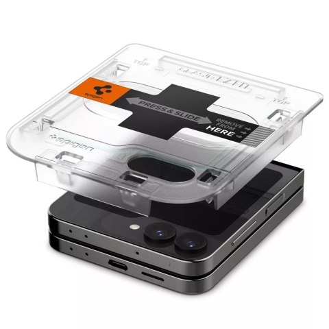 Spigen Szkło hartowane Spigen Glas.tR "Ez Fit" 2-pack do Samsung Galaxy Z Flip 6 Clear Spigen Szkło hartowane Spigen Glas.tR "Ez Fit" 2-pack do Samsung Galaxy Z Flip 6 Clear
