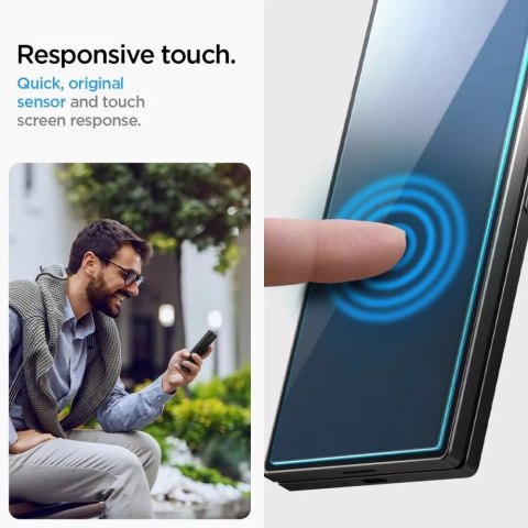 Spigen Szkło hartowane Spigen Glas.tR "Ez Fit" 2-pack do Samsung Galaxy Z Fold 6 Clear Spigen Szkło hartowane Spigen Glas.tR "Ez Fit" 2-pack do Samsung Galaxy Z Fold 6 Clear