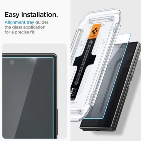 Spigen Szkło hartowane Spigen Glas.tR "Ez Fit" 2-pack do Samsung Galaxy Z Fold 6 Clear Spigen Szkło hartowane Spigen Glas.tR "Ez Fit" 2-pack do Samsung Galaxy Z Fold 6 Clear