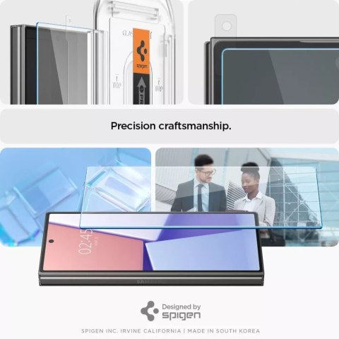 Spigen Szkło hartowane Spigen Glas.tR "Ez Fit" 2-pack do Samsung Galaxy Z Fold 6 Clear Spigen Szkło hartowane Spigen Glas.tR "Ez Fit" 2-pack do Samsung Galaxy Z Fold 6 Clear