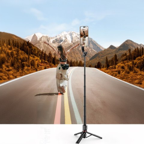 Yesido Selfie stick kijek Statyw Tripod uchwyt magnetyczny do telefonu zdjęć + Pilot Bluetooth Yesido SF19 Magnetic czarny Yesido Selfie stick kijek Statyw Tripod uchwyt magnetyczny do telefonu zdjęć + Pilot Bluetooth Yesido SF19 Magnetic czarny