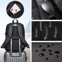 Bange Plecak wodoodporny Bange na laptopa 15.6" miejski podróżny 45x30x16 cm do pracy samolotu męski damski z portem USB Czarny