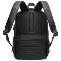 Bange Plecak wodoodporny Bange na laptopa 15.6" miejski podróżny 45x30x16 cm do pracy samolotu męski damski z portem USB Czarny