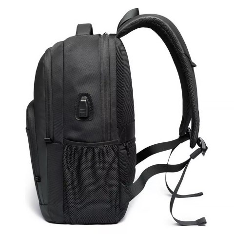 Bange Plecak wodoodporny Bange na laptopa 15.6" miejski podróżny 45x30x16 cm do pracy samolotu męski damski z portem USB Czarny Bange Plecak wodoodporny Bange na laptopa 15.6" miejski podróżny 45x30x16 cm do pracy samolotu męski damski z portem USB Czarny
