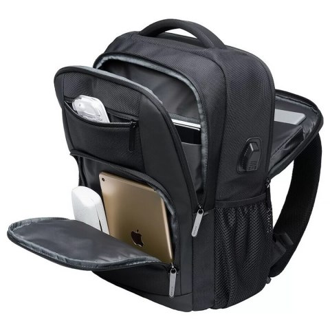Bange Plecak wodoodporny Bange na laptopa 15.6" miejski podróżny 45x30x16 cm do pracy samolotu męski damski z portem USB Czarny Bange Plecak wodoodporny Bange na laptopa 15.6" miejski podróżny 45x30x16 cm do pracy samolotu męski damski z portem USB Czarny