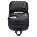 Bange Plecak wodoodporny Bange na laptopa 15.6" miejski podróżny 45x30x16 cm do pracy samolotu męski damski z portem USB Czarny