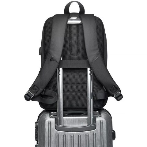 Bange Plecak wodoodporny Bange na laptopa 15.6" miejski podróżny 45x30x16 cm do pracy samolotu męski damski z portem USB Czarny Bange Plecak wodoodporny Bange na laptopa 15.6" miejski podróżny 45x30x16 cm do pracy samolotu męski damski z portem USB Czarny