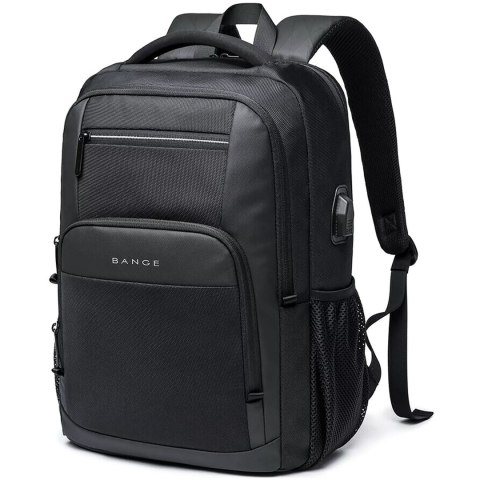Bange Plecak wodoodporny Bange na laptopa 15.6" miejski podróżny 45x30x16 cm do pracy samolotu męski damski z portem USB Czarny Bange Plecak wodoodporny Bange na laptopa 15.6" miejski podróżny 45x30x16 cm do pracy samolotu męski damski z portem USB Czarny