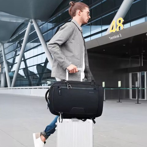 Bange Plecak wodoodporny Bange na laptopa 15.6" miejski podróżny rozszerzalny 55 x 35 x 21-27 cm do samolotu męski damski + kłódka szy Bange Plecak wodoodporny Bange na laptopa 15.6" miejski podróżny rozszerzalny 55 x 35 x 21-27 cm do samolotu męski damski + kłódka szy