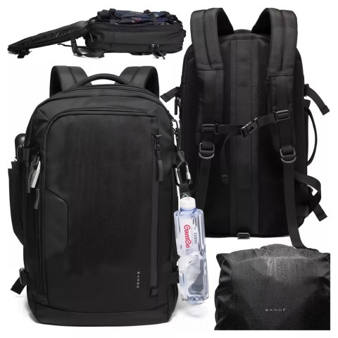 Bange Plecak wodoodporny Bange na laptopa 15.6" miejski podróżny rozszerzalny 55 x 35 x 21-27 cm do samolotu męski damski + kłódka szy Bange Plecak wodoodporny Bange na laptopa 15.6" miejski podróżny rozszerzalny 55 x 35 x 21-27 cm do samolotu męski damski + kłódka szy