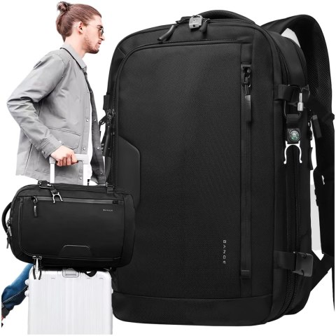 Bange Plecak wodoodporny Bange na laptopa 15.6" miejski podróżny rozszerzalny 55 x 35 x 21-27 cm do samolotu męski damski + kłódka szy Bange Plecak wodoodporny Bange na laptopa 15.6" miejski podróżny rozszerzalny 55 x 35 x 21-27 cm do samolotu męski damski + kłódka szy