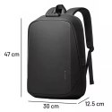 Bange Plecak wodoodporny Bange na laptopa 15.6" podróżny 47x30x12.5 cm do pracy szkoły samolotu męski damski USB antykradzieżowy szyfr