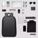 Bange Plecak wodoodporny Bange na laptopa 15.6" podróżny 47x30x12.5 cm do pracy szkoły samolotu męski damski USB antykradzieżowy szyfr
