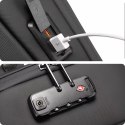 Bange Plecak wodoodporny Bange na laptopa 15.6" podróżny 47x30x12.5 cm do pracy szkoły samolotu męski damski USB antykradzieżowy szyfr
