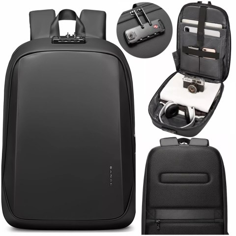 Bange Plecak wodoodporny Bange na laptopa 15.6" podróżny 47x30x12.5 cm do pracy szkoły samolotu męski damski USB antykradzieżowy szyfr Bange Plecak wodoodporny Bange na laptopa 15.6" podróżny 47x30x12.5 cm do pracy szkoły samolotu męski damski USB antykradzieżowy szyfr