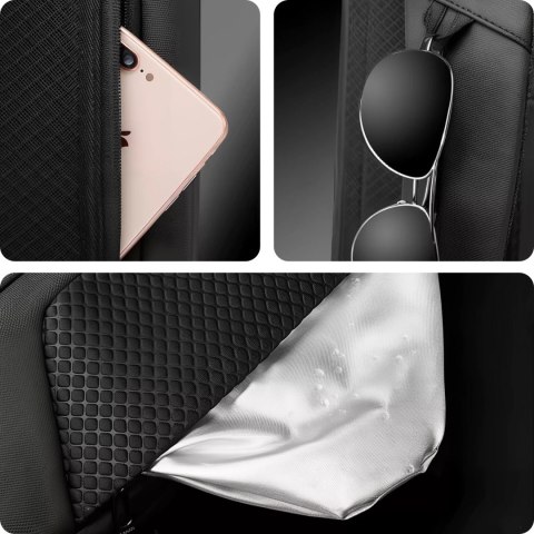Bange Plecak wodoodporny Bange torba na laptopa 15.6" miejski podróżny 47.5x30x15 cm do pracy szkoły samolotu męski damski Czarny Bange Plecak wodoodporny Bange torba na laptopa 15.6" miejski podróżny 47.5x30x15 cm do pracy szkoły samolotu męski damski Czarny