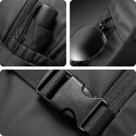 Bange Plecak wodoodporny Bange torba na laptopa 15.6" podróżny 47x31x20 cm do pracy szkoły samolotu męski damski z gniazdem USB Czarny