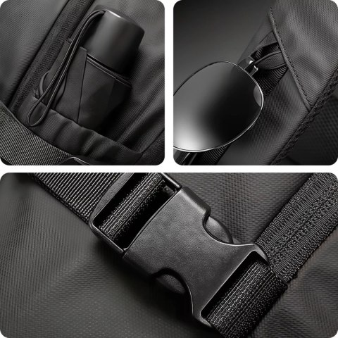 Bange Plecak wodoodporny Bange torba na laptopa 15.6" podróżny 47x31x20 cm do pracy szkoły samolotu męski damski z gniazdem USB Czarny Bange Plecak wodoodporny Bange torba na laptopa 15.6" podróżny 47x31x20 cm do pracy szkoły samolotu męski damski z gniazdem USB Czarny