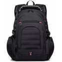 Bange Plecak wodoodporny Bange torba na laptopa 15" miejski podróżny 48x35x23 cm do pracy szkoły samolotu męski damski USB Czarny